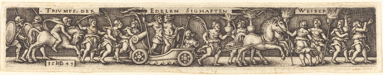 Triomfantelijke processie van de nobele glorieuze vrouwen