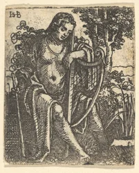 Vrouw met een harp (1520-1525)