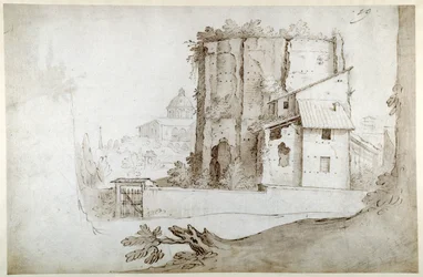 Ruïnes op de Celio met de kerk van SS. Giovanni e Paolo