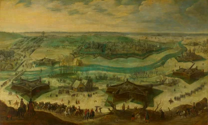 Het beleg van Jülich, ca.1635 (olieverf op doek)