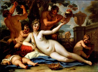 Bacchante en saters, c1713