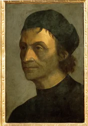 Portret van een priester aan het pauselijk hof (schilderij op doek)