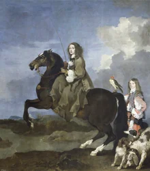 Christina van Zweden te paard