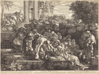 De dorstigen te drinken geven