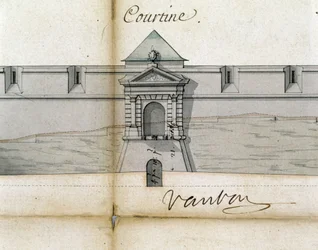 Fortificaties Courtine door Vauban