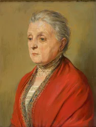 Portret van Luise Maurer, de eerste echtgenote van de kunstenaar