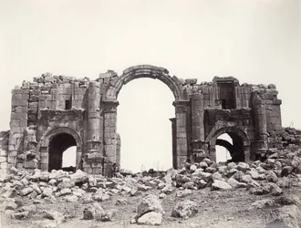 Hadrianusboog in Jerash, 1867