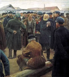 Op de dorpsvergadering, 1893