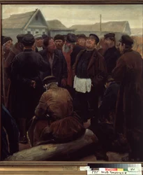 Op de bijeenkomst van de plattelandsgemeenschap