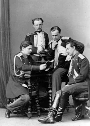 Grootvorsten Alexander Alexandrovitsj en Vladimir Alexandrovitsj van Rusland, c1870-c1875