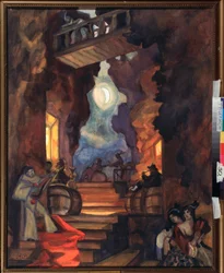 Decor voor de pantomime 