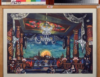 Decorontwerp voor de opera De verhalen van Hoffmann van J. Offenbach