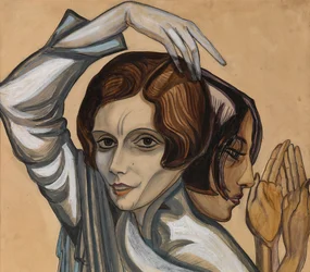 Portret van Elene Komisarjevskaia-Balieff en Natalia Molostova