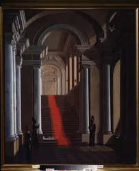 De trap van het Anichkov-paleis in Sint-Petersburg