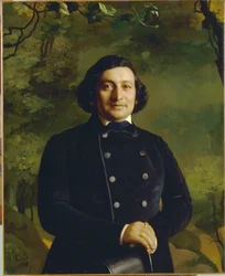 Portret van operazanger Osip Afanasievich Petrov