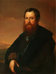 Portret van de Koopman Pyotr Semyonovich Sapozhnikov