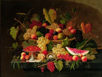 Stilleven met fruit