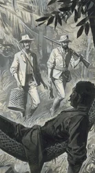 Henry Walter Bates en Alfred Russel Wallace (gouache op papier)