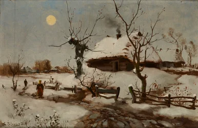 Huisjes in de sneeuw