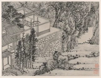 Twaalf Zichten op de Tijgerheuvel, Suzhou: Het Verlichte Steenverblijf