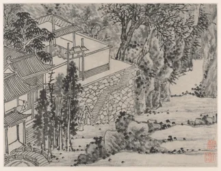 Twaalf uitzichten van Tiger Hill, Suzhou: De Verlichte Steen Retreat