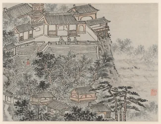 Twaalf Zichten op de Tijgerheuvel, Suzhou: Het Vijf Wijzen Terras