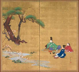 Nagisa-paleis uit de verhalen van Ise