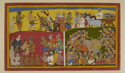 Vibhīṣaṇa rouwt om Rāvaṇa; Rāma geeft opdracht tot begrafenisrituelen en Vibhīṣaṇa