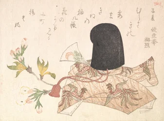 Kersenbloesems en hofhoed, waarschijnlijk 1816