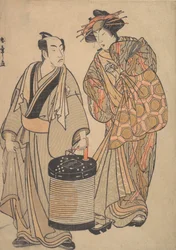 De Derde Segawa Kikunojo als een Oiran, ca. 1776