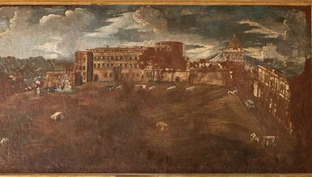 Zicht op het Koninklijk Paleis, ca. 1760
