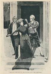 Ze werd eruit gezet door de Butler en de Lakei, 1892