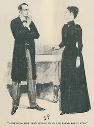 Iets Als Angst Ontstond In De Ogen Van Het Jonge Meisje, 1892