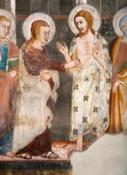 De ongeloof van de apostel Thomas (detail)