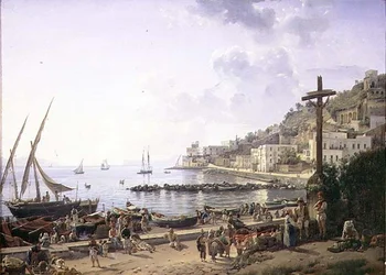 De baai van Mergellina, Napels