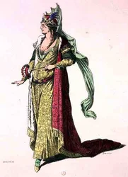Theaterkostuum, facsimile door A. Guillaumot Fils