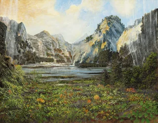 Vrij naar Bierstadt