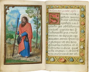 Folio uit een miniatuur Getijdenboek, gebruik van Rome, Brugge, 1530-35