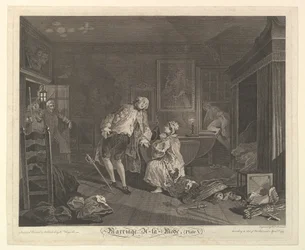 Huwelijk A-la-Mode, Plaat V, april 1745