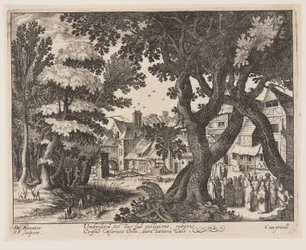 Het tribuutgeld, uit Landschappen met scènes uit het leven van Christus