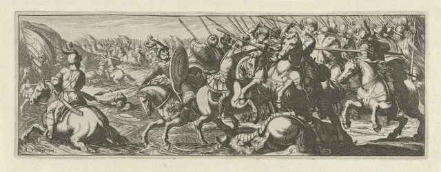 Veldslag bij een rivier (Cavalerie)