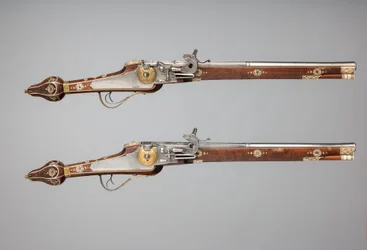 Paar Snaphaanspistolen Gemaakt voor de Lijfwacht van de Keurvorst van Saksen, Duits, ca. 1610