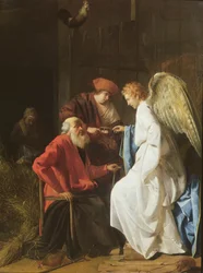 Tobias en de Engel genezen de Blindheid van Tobit, 1630