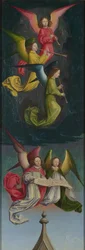 Een koor van engelen van het St. Bertin Altaarstuk, ca 1459
