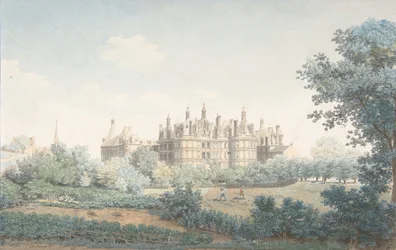 Het Kasteel van Chambord Gezien vanuit het Zuidwesten