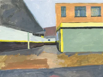 Garage, 2025 (acryl op papier)