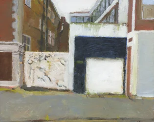 Straatbeeld, 2024 (acryl op doek)