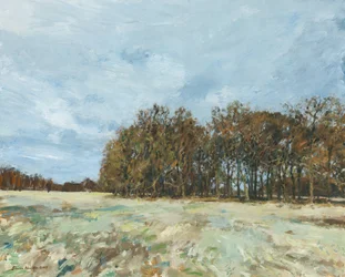 Bos, Richmond Park, 2019 (olieverf op paneel)