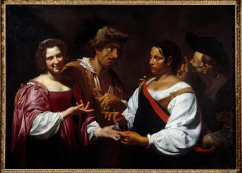 De waarzegster, 1620. 1,2 x 1,7 m. Ottawa, National Gallery of Canada