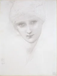 Hoofd van een vrouw, 1890